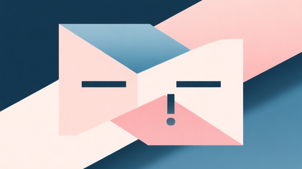 Abstract geometric composition with overlapping shapes representing mistakes and solutions, soft pastel colors, modern minimal style, professional business concept illustration high quality illustration, detailed, 16:9